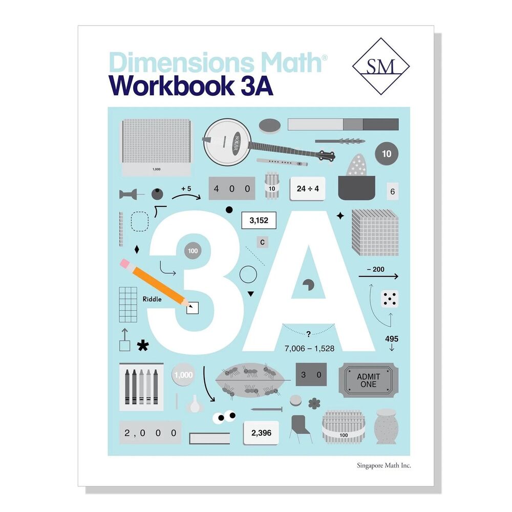 Dimensions Math Workbook 3A | Singapore Math Inc. [Paperback] - paperback Si...